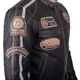 Men’s Leather Motorcycle Jacket W-TEC Sheawen Vintage