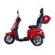 Elektrický tříkolový vozík inSPORTline Zorica Deluxe s elektromagnetickou brzdou - červená