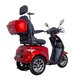 Elektrický tříkolový vozík inSPORTline Zorica Deluxe s elektromagnetickou brzdou - červená