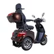 Elektrický tříkolový vozík inSPORTline Zorica Deluxe s elektromagnetickou brzdou - červená