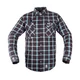 Košile W-TEC Black Heart Respector II - červeno-černá - černá s modrým pruhem