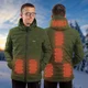 Pánská vyhřívaná bunda W-TEC HEATborg - khaki - khaki
