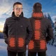 Pánská vyhřívaná bunda W-TEC HEATborg - khaki - černá