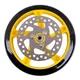 Replacement Wheel w/ Brake Rotor for inSPORTline Discola Scooter 200 x 30 mm - Red - Yellow