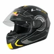 Motorcycle helmet LS2 Atmos - Black-Yellow