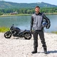 Męskie skórzane spodnie motocyklowe W-TEC Roster - OUTLET