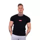 Men’s T-Shirt Nebbia Red Label V-Typical 142 - Black-Light Brown - Black-Light Brown