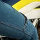 Dámske moto jeansy W-TEC GoralCE - 2. akosť - modrá