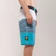 Men’s Board Shorts Aqua Marina Division - Blue-White