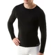 Unisex triko s dlouhým rukávem EcoBamboo - bílá - černá