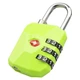 Suitcase Lock Munkees TSA Diamond - Fluo Green