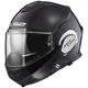 Flip-Up Motorcycle Helmet LS2 FF399 Valiant - Matt Black - Gloss Black