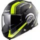 LS2 FF399 Valiant Lumen / H-V Yellow Motorradklapphelm - Line Matt Black H-V Yellow