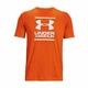 Men’s T-Shirt Under Armour GL Foundation SS T - Steel Light Heather - Orange