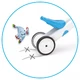 Gyermek tricikli - 2 az 1-ben futóbicikli Chillafish Bunzi New