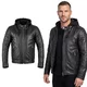 Kožená moto bunda W-TEC Murayo II - černá - černá