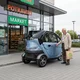 Elektrická tříkolka se střechou W-TEC Tukago - 45 km/h - modrá