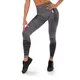 Boco Wear Grey Melange Push Up Damen Leggings - grau