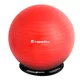 Gymnastický míč inSPORTline Top Ball 65 cm se základnou BallBase - tmavě šedá - červená