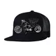 Snapback Hat BLACK HEART Bastard Bobber Trucker - Black