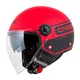 Motorradhelm Cassida Handy Plus Linear rot matt/schwarz