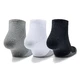Unisex kotníkové ponožky Under Armour Heatgear Locut 3 páry - White