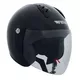 Open face helmet with plexiglass Fenix HY-818 - Matte Black - Black Glossy