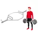 Hex olympijská hřídel inSPORTline Hexlif 140cm/50mm 21,8kg, do 200kg, s objímkami