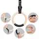 Wooden Gymnastic Rings inSPORTline Suspe