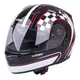 Kask motocyklowy integralny z blendą W-TEC V122 - Czarno-graficzne