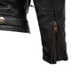 Men’s Leather Motorcycle Jacket W-TEC Urban Noir - Black