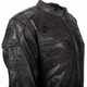 Women’s Leather Motorcycle Jacket W-TEC Urban Noir Lady - Black