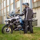 Męska kurtka motocyklowa wodoodporna W-TEC Domorado NF-2116 - Czarno-biały