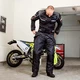 Motorcycle Rain Suit W-TEC Smedava - Black-Fluo