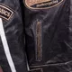 Pánská kožená moto bunda W-TEC Brushed Cracker - vintage černá