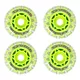 Inline Wheels WORKER TriGo Skate 64 mm - Green