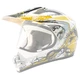 Replacement Visor for WORKER V340 Helmet - Red and Graphics - CAT - Yellow
