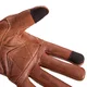 Leather Motorcycle Gloves W-TEC Dahmer - Dark Brown