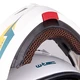 Flip-Up Motorcycle Helmet W-TEC Vexamo PI Graphic w/ Pinlock - White Graphic