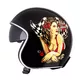 Motorcycle Helmet W-TEC V537 Black Heart - Melisa, Black Sheen, XL (61-62)