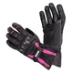 Women’s Leather Motorcycle Gloves W-TEC Pocahonta - S - Black-Pink