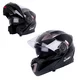 Flip-Up Motorcycle Helmet W-TEC Pezzon - Black-Bronze