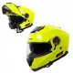 Preklopna moto čelada W-TEC Lanxamo - Fluo Rumena