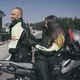 Dámske kožené moto rukavice W-TEC Perchta