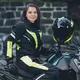 W-TEC Brandon Lady Damen Motorradjacke - schwarz-fluo gelb