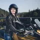 Дамско кожено мото яке W-TEC Hagora - матирано черно