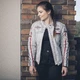 Women’s Leather Motorcycle Jacket W-TEC Sheawen Lady White - 3XL