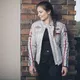 Women’s Leather Motorcycle Jacket W-TEC Sheawen Lady White - XS