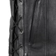 Leather Motorcycle Vest W-TEC Highstake - Black