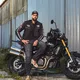 Moto čelada W-TEC Angeric Gloss Black z očali Steamrust